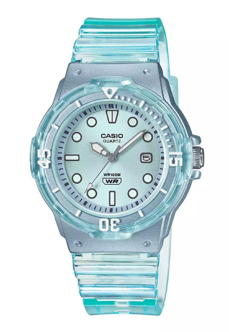 Casio 通用樹脂錶帶女士手錶 LRW-200HS-2E-P