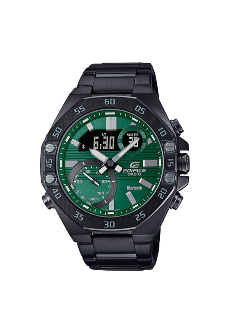 Casio Edifice ECB-10DC-3ADF Green Dial Stainless Steel Men's Watch