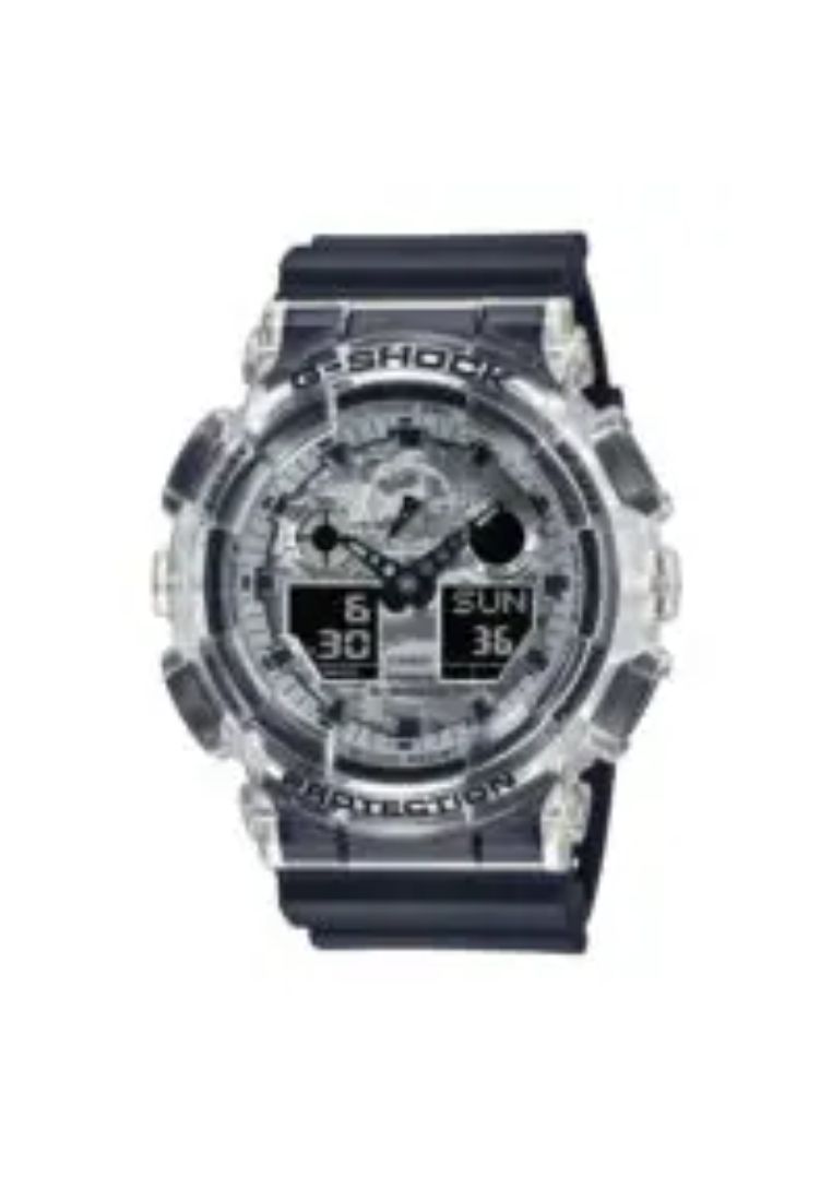 CASIO Casio G-shock GA-100SKC-1ADR-P Analog Digital Black Resin Strap Men's Watch