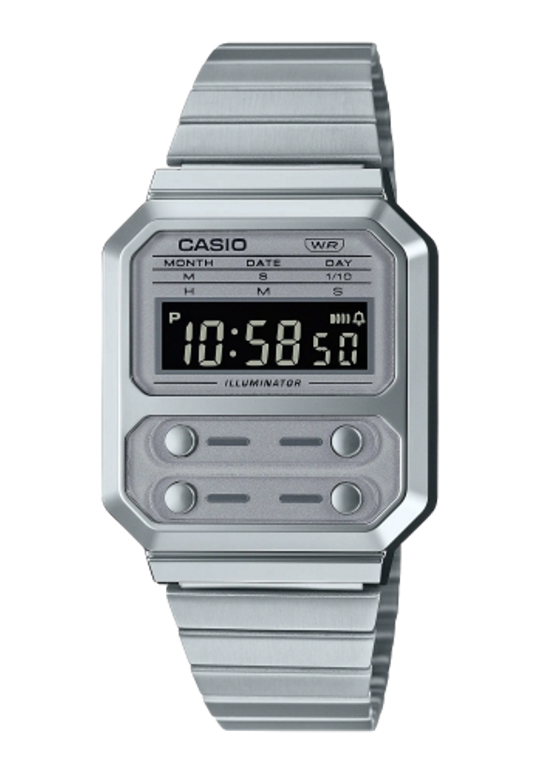 CASIO Casio Vintage-Style Digital Watch (A100WE-7B)