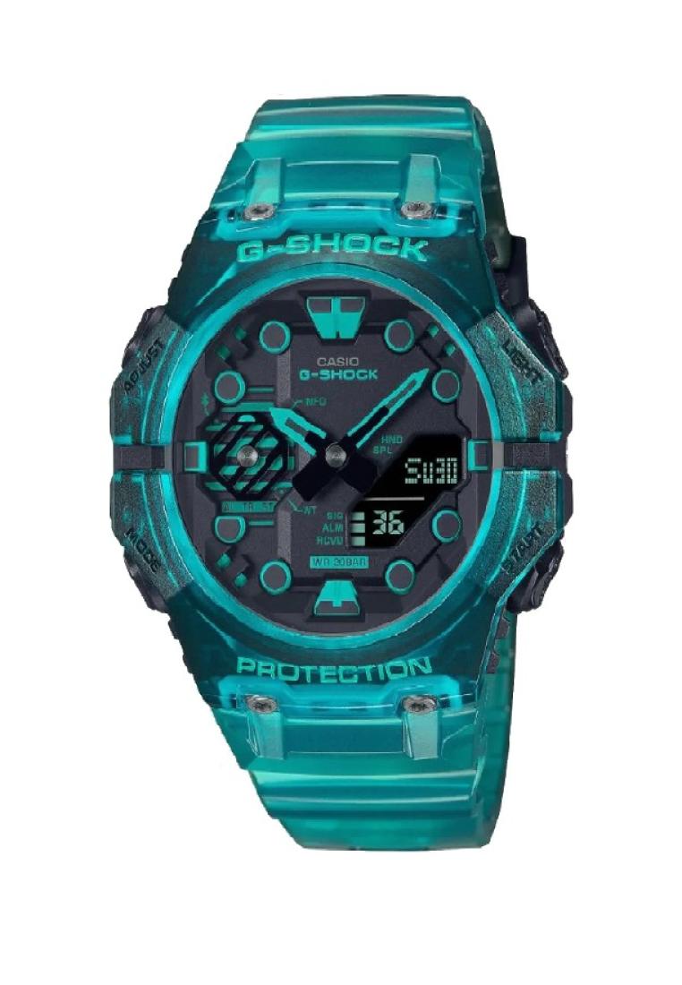 CASIO Casio G-Shock Blue Analog Digital Resin Strap Men's Watch GA-B001G-2ADR