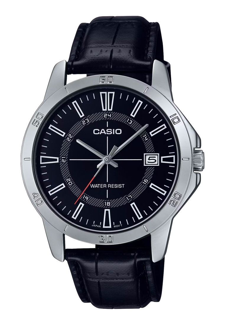 Casio Analog Fashion Leather Watch (MTP-V004L-1C)