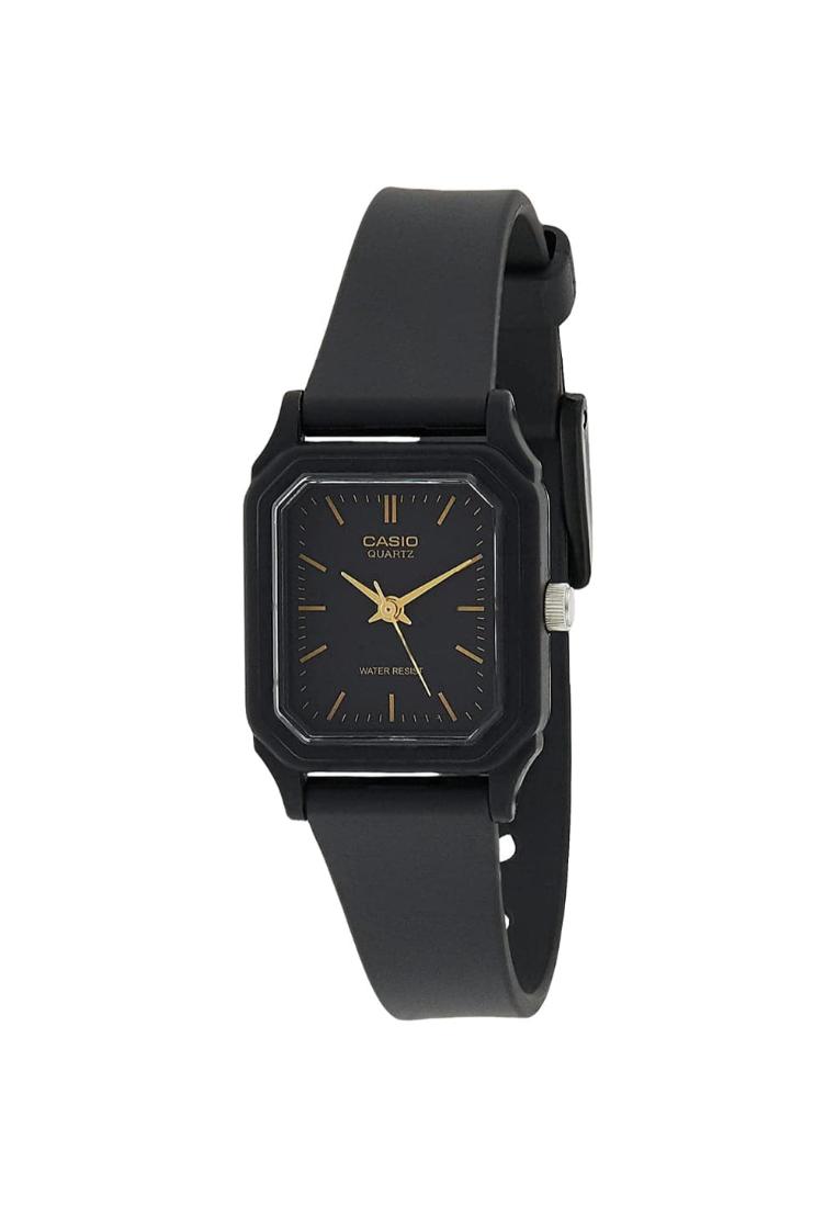 Casio 黑色橡膠男女通用手錶 LQ-142-1EDF-P