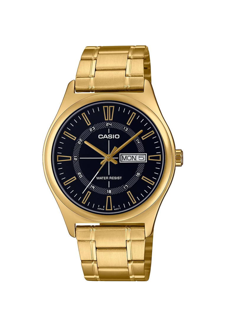 Casio Men's Analog Gold Stainless Steel Band Watch - MTP-V006G-1C