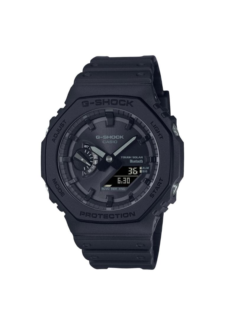 Casio G-Shock 黑色樹脂錶帶男士手錶 GA-B2100-1A1DR-P
