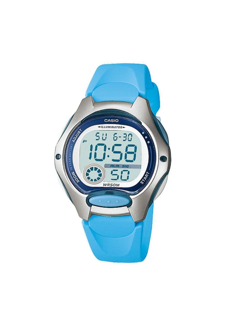 Casio Digital LW-200-2BVDF-P Blue Resin Strap Unisex Watch