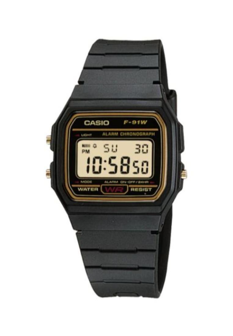 CASIO Casio Men's Digital Watch F-91WG-9 Black Resin Band Watch for mens