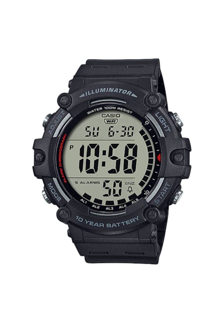 Casio Men's Digital AE-1500WH-1AVDF Black Resin Band Sport Watch