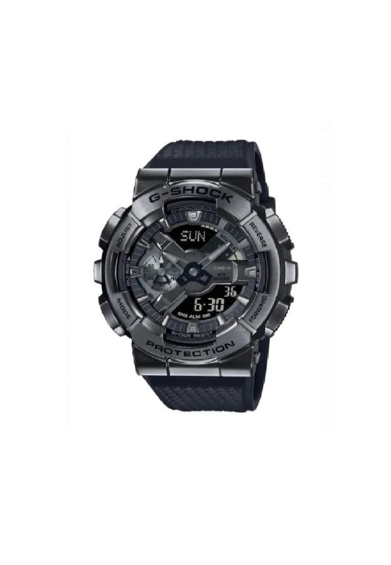 Casio G-Shock 黑色樹脂錶帶男士運動手錶 GM-110BB-1ADR-P