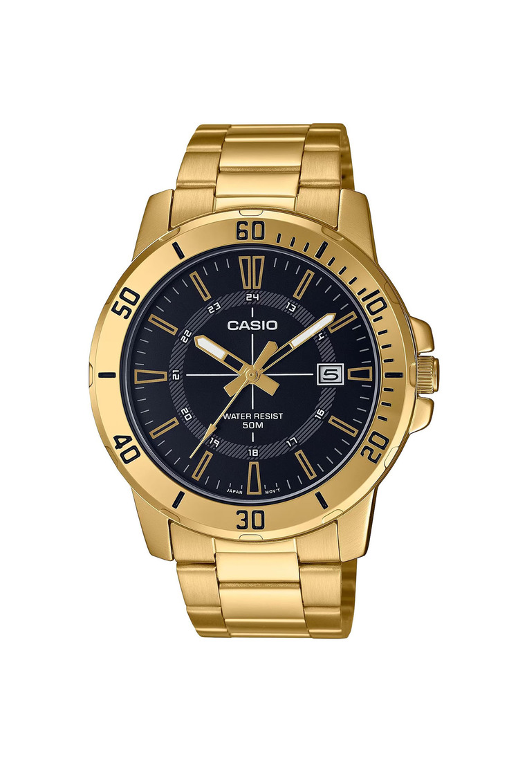 CASIO Casio MTP-VD01G-1CV Men's Gold Stainless Steel Analog Watch