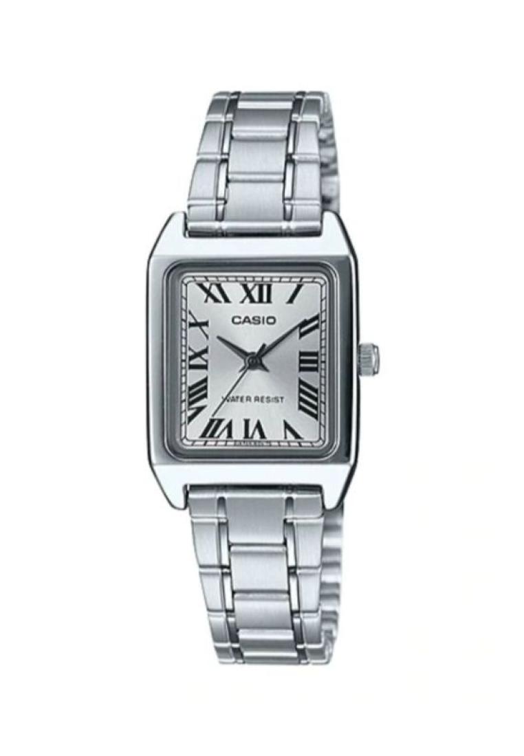 CASIO Casio Women's Analog Watch LTP-V007D-7B Silver Stainless Steel Watch