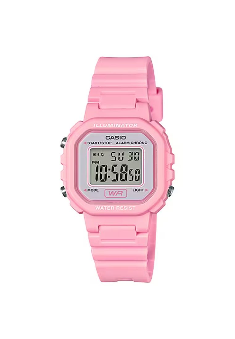 Casio Kid's Digital LA-20WH-4A1 Pink Resin Band Casual Watch