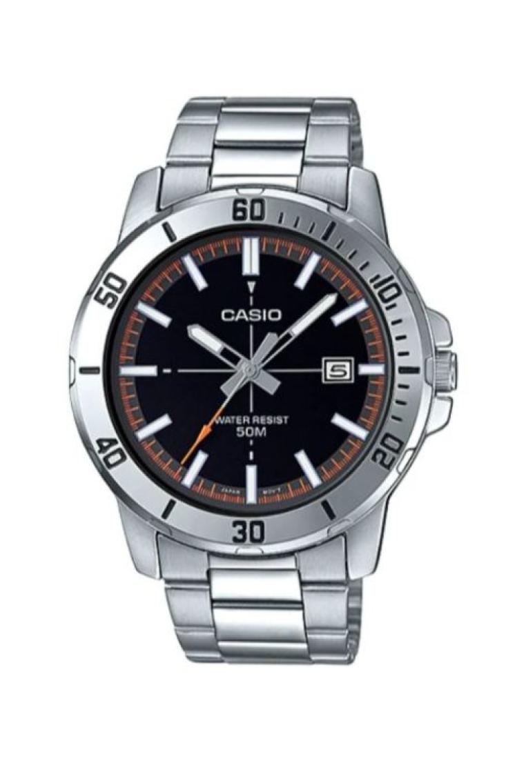Casio Men's Analog MTP-VD01D-1E2V Stainless Steel Band Casual Watch