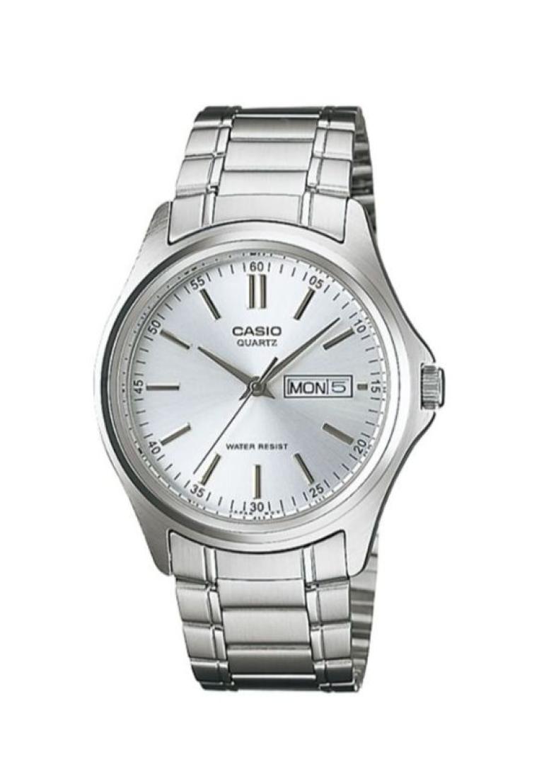 Casio Men's Analog Watch MTP-1239D-7A Silver Stainless Steel Band Watch for men