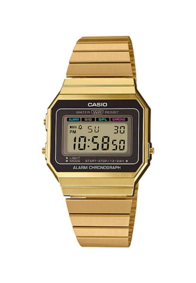Casio Watches Casio Men's Digital Watch a700wg-9a Stainless Steel Strap Gold Watch
