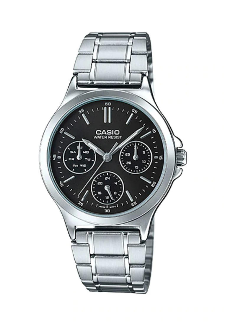 Casio Watches Casio Women's Analog Watch LTP-V300D-1A Silver Stainless Steel Watch