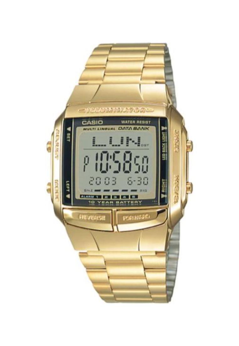Casio Watches Casio Men's Data bank DB-360G-9A Gold tone Digital Watch