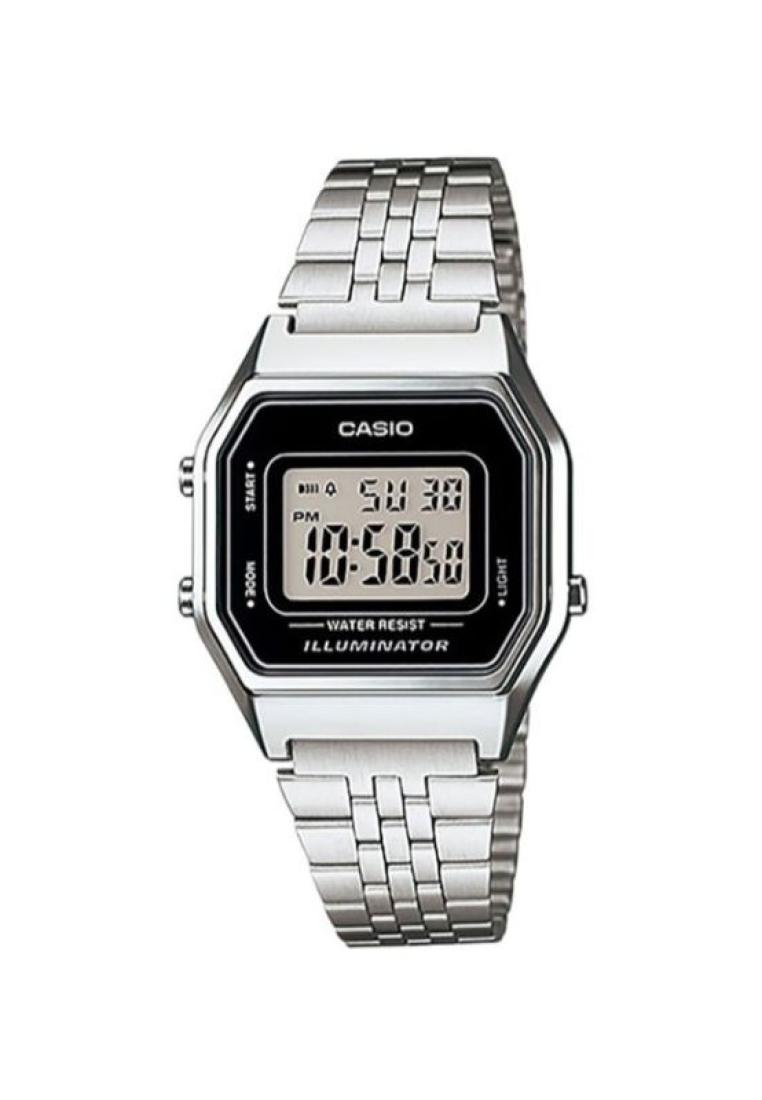 Casio Watches Casio Vintage Women's Digital LA680WA-1 Stainless Steel Band Casual Watch