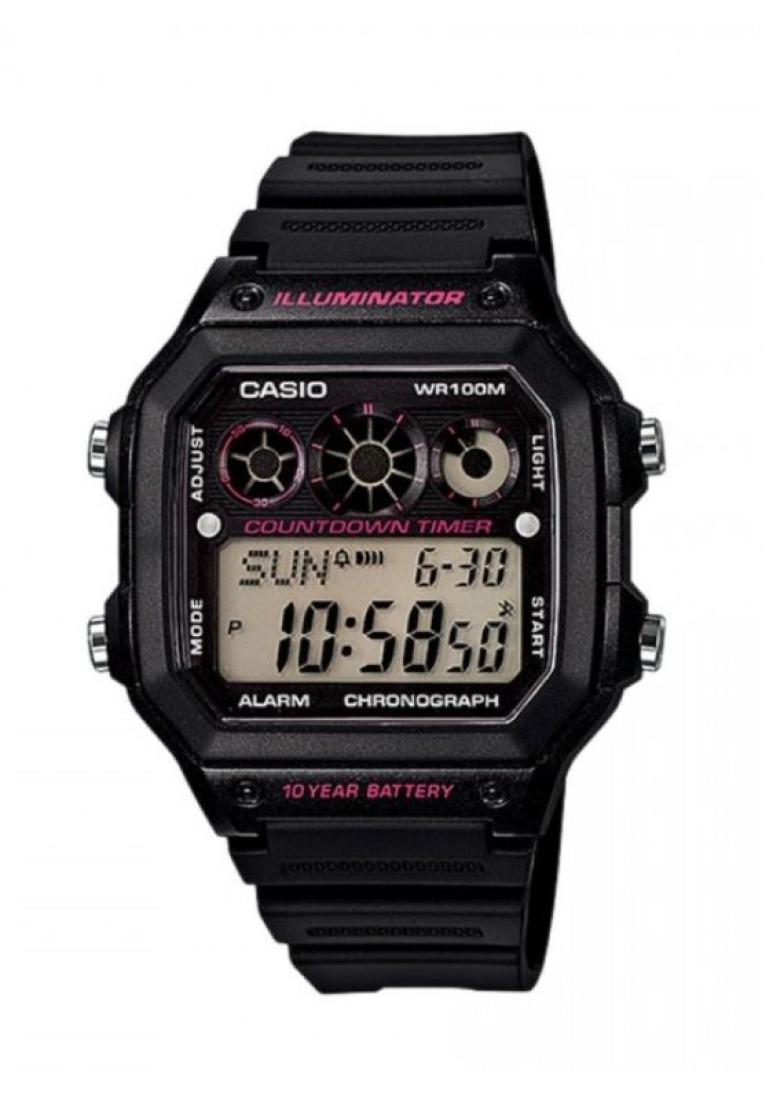 Casio Watches Casio Men's Digital AE-1300WH-1A2V Black Resin Band Sport Watch