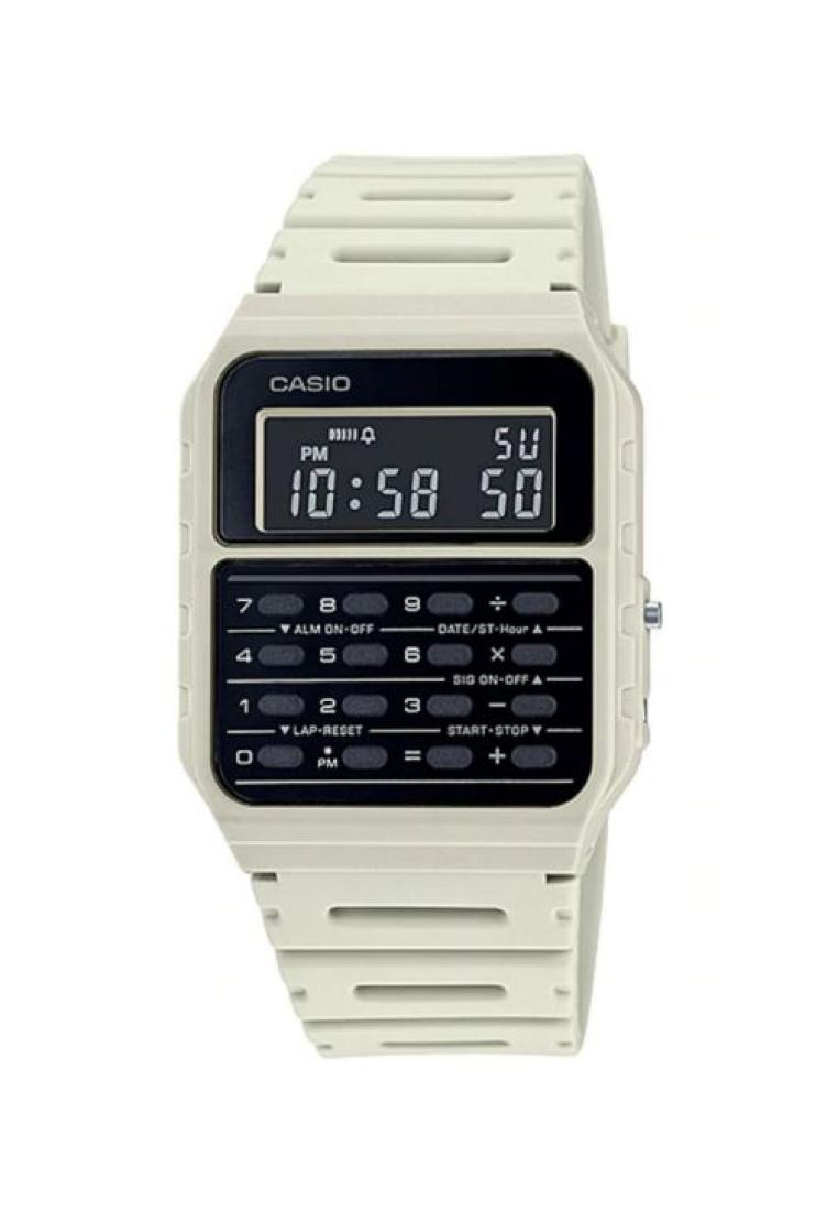 Casio Watches Casio Men's Data bank CA-53WF-8B White Resin Band Calculator Watch