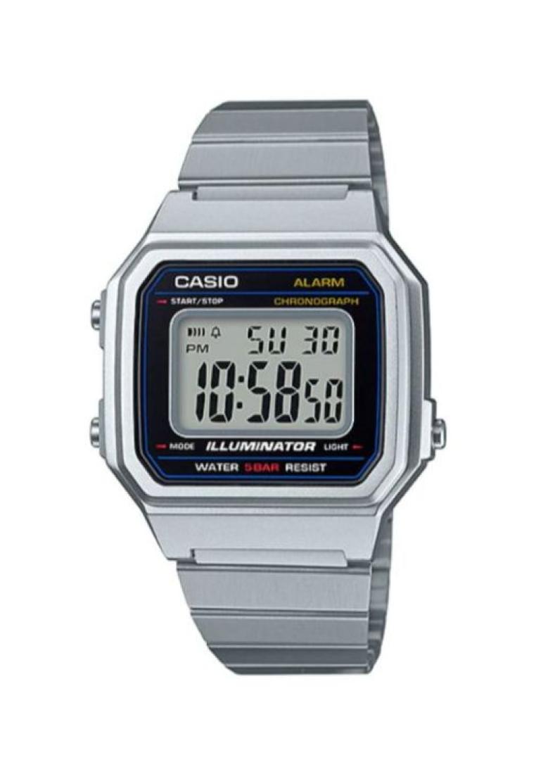 Casio Watches Casio Men's Vintage B650WD-1A Stainless Steel Band Digital Watch