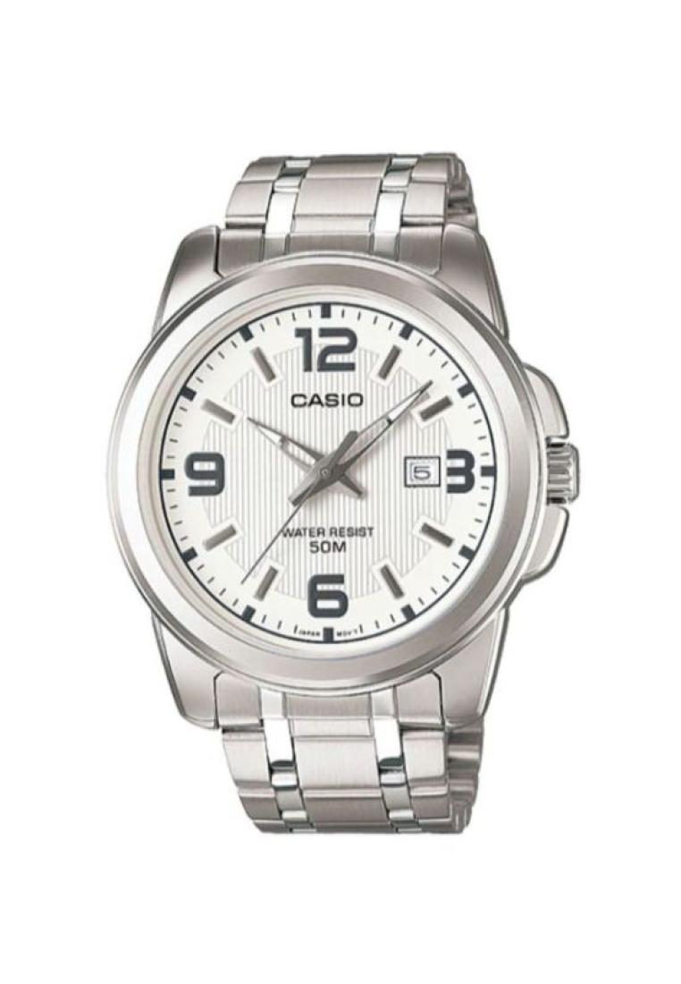Casio Watches Casio Men's Analog MTP-1314D-7AV Stainless Steel Band Casual Watch