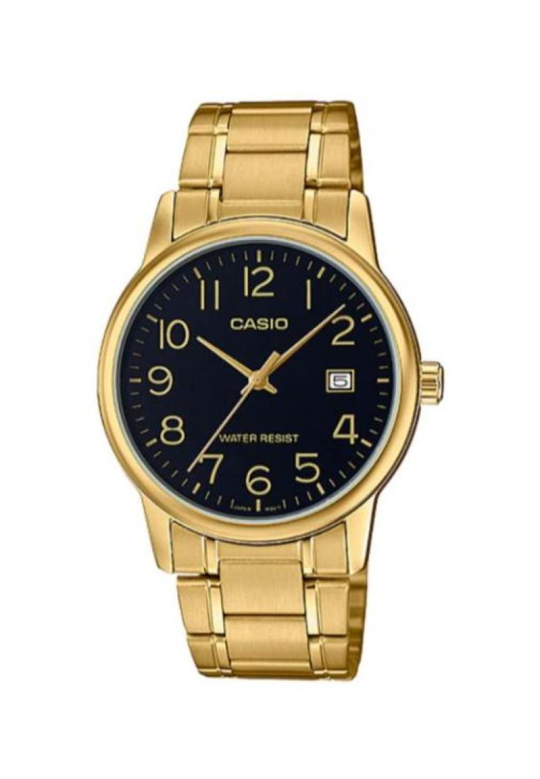 Casio Watches Casio Men's Analog Watch MTP-V002G-1B Stainless Steel Band Gold Watch