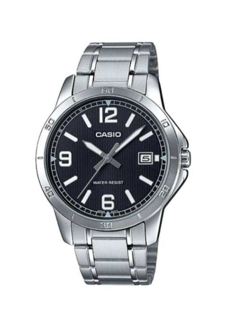 Casio Watches Casio Men's Analog Watch MTP-V004D-1B2 Stainless Steel Band Casual Watch