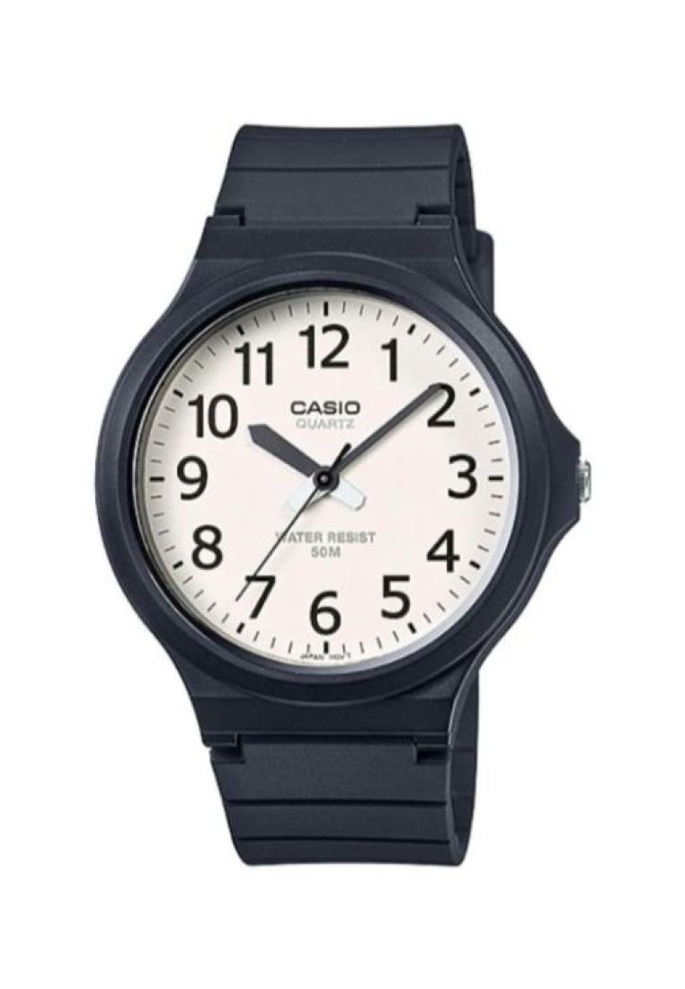 Casio Watches Casio Men's Analog MW-240-7BV Big Case with Black Resin Band Watch