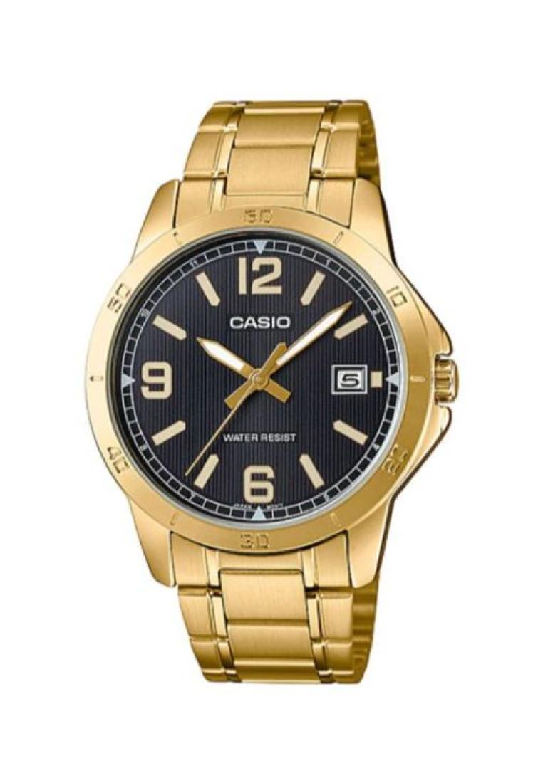 Casio Watches Casio Men's Analog Watch MTP-V004G-1B Stainless Steel Band Gold Watch