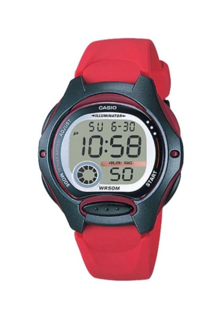 Casio Watches Casio Kid's Digital Watch LW-200-4AV Red Resin Band Kids Watch