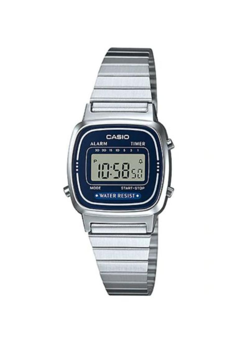 Casio Watches Casio Women's Digital Watch LA670WA-2 Stainless Steel Band Casual Watch