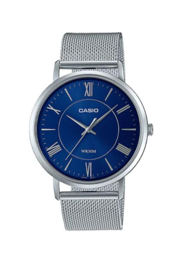 Casio Watches Casio Men's Analog Watch MTP-B110M-2AV Silver Stainless Steel Band Casual Watch