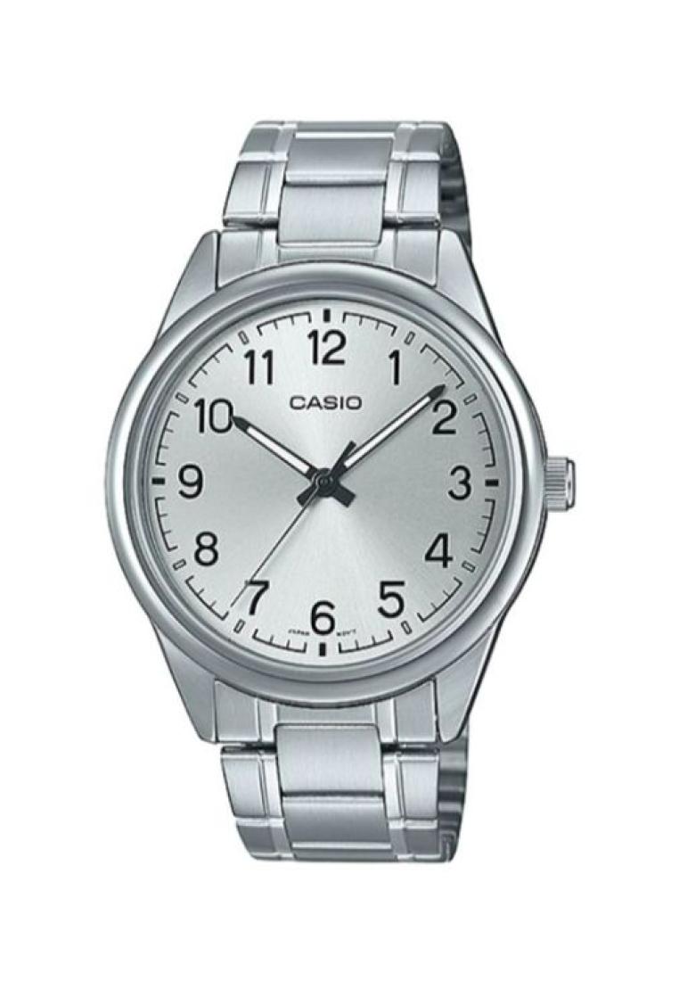 Casio Watches Casio Men's Analog Watch MTP-V005D-7B4 Silver Stainless Steel Watch
