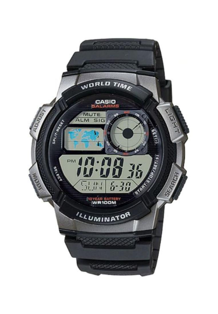 Casio Watches Casio Men's Digital AE-1000W-1BV Black Resin Band Sport Watch