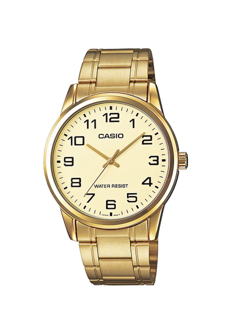 Casio Watches Casio Men's Analog Watch MTP-V001G-9B Gold Stainless Steel Band Ladies Watch