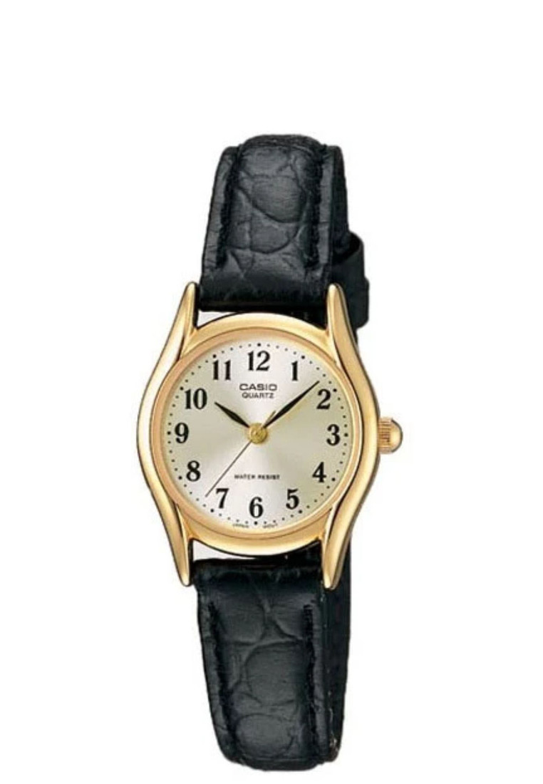 Casio Watches Casio Women's Analog Watch LTP-1094Q-7B2 Black Leather Band Ladies Watch