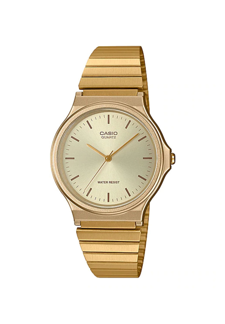 Casio Watches Casio Men's Analog Watch MQ-24-9E Stainless Steel Band Gold Watch