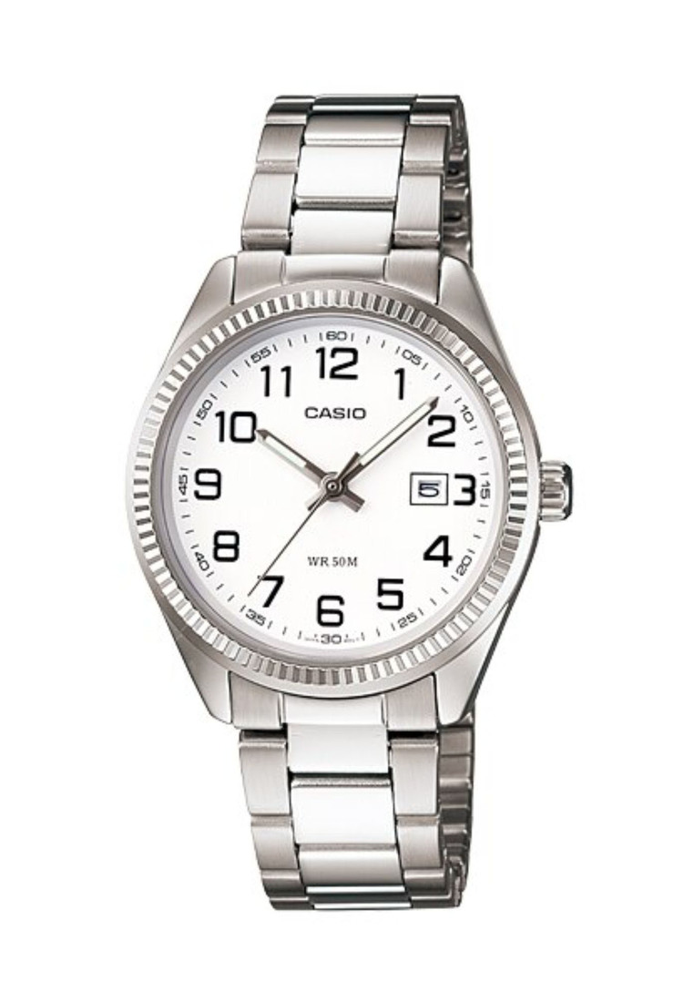 Casio Watches Casio Women's Analog Watch LTP-1302D-7B Silver Stainless Steel Band Ladies Watch