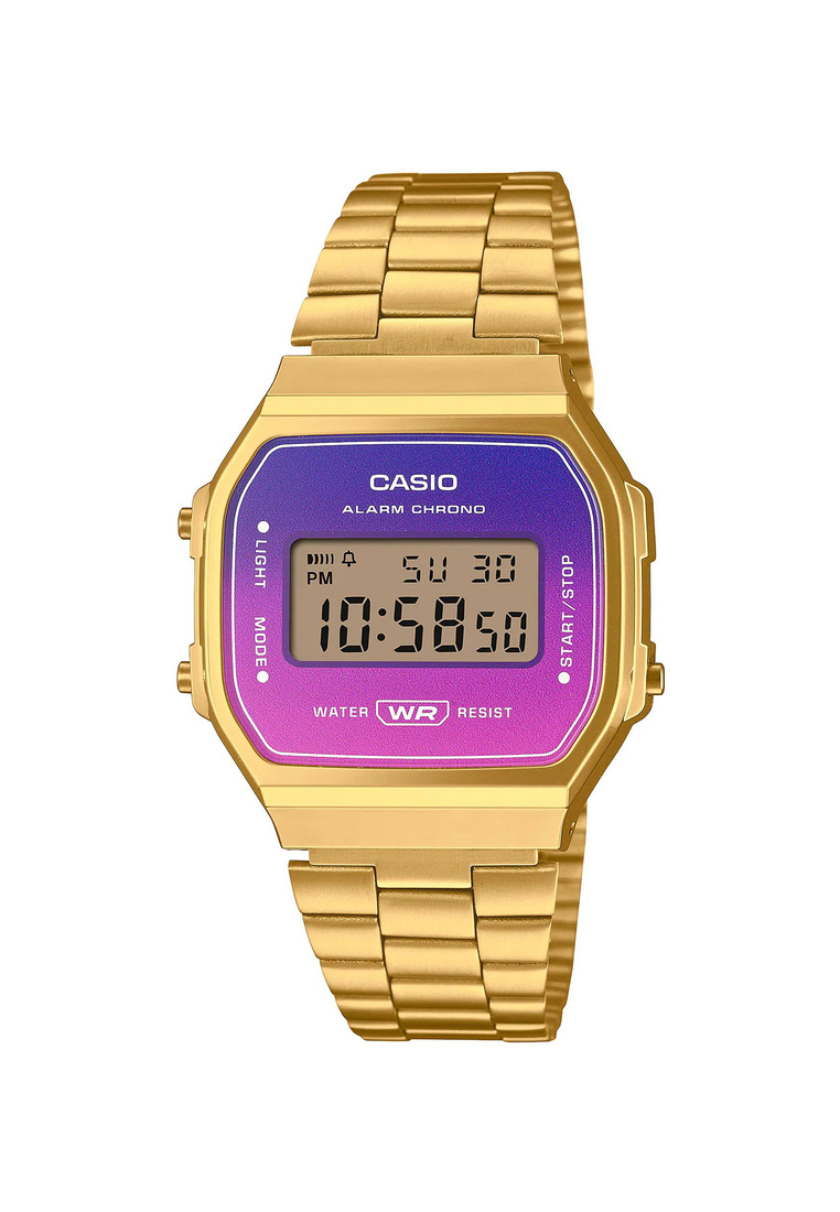 Casio Watches Casio Vintage Digital Watch A168WERG-2A Gold Stainless Steel Band Unisex Watch