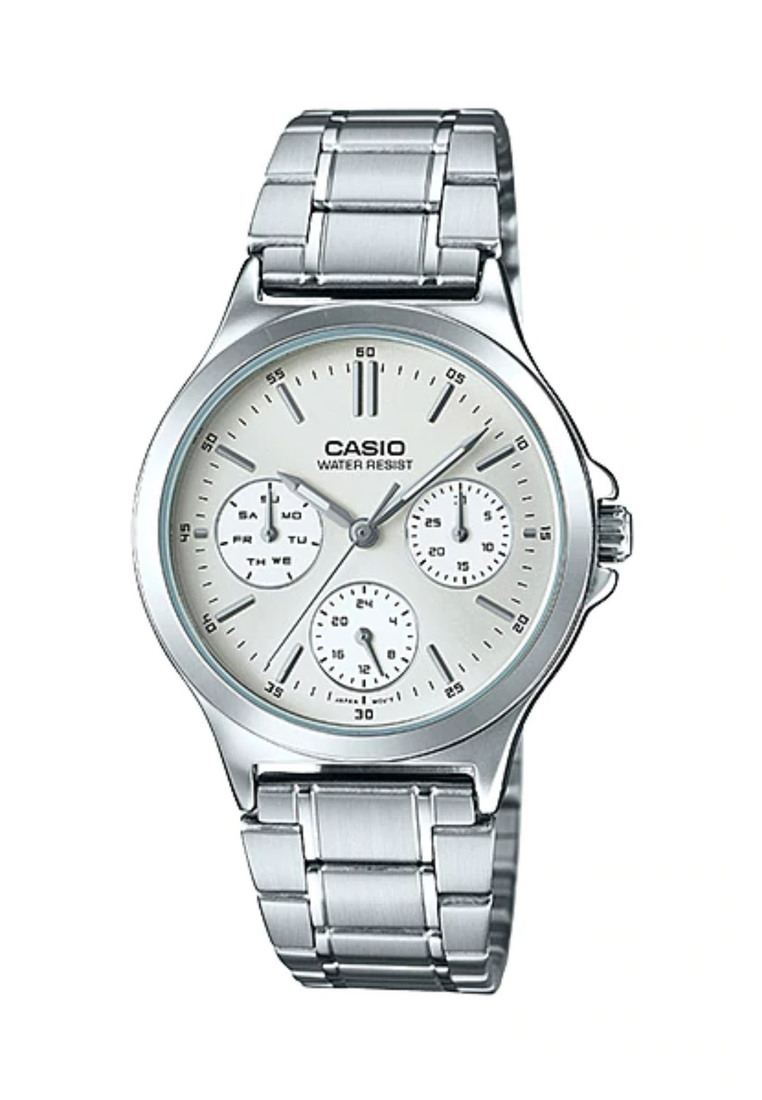 Casio Watches Casio Women's Analog Watch LTP-V300D-7A Silver Stainless Steel Watch
