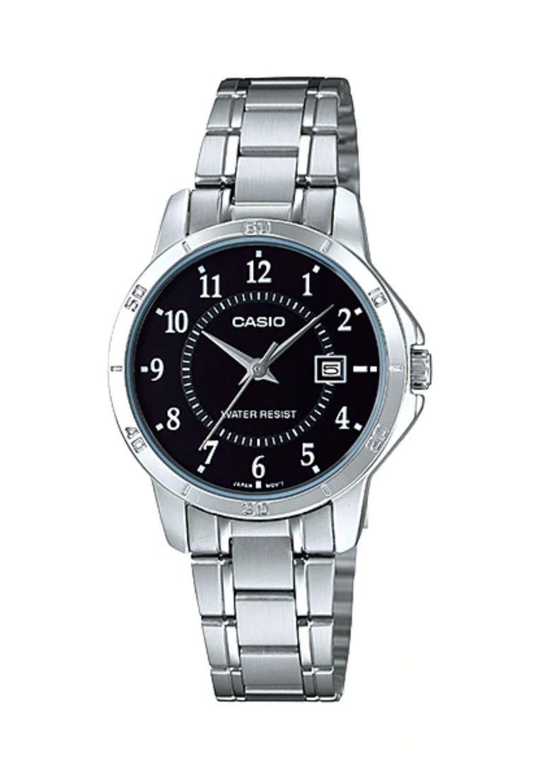 Casio Watches Casio Women's Analog Watch LTP-V004D-1B Stainless Steel Band Casual Watch