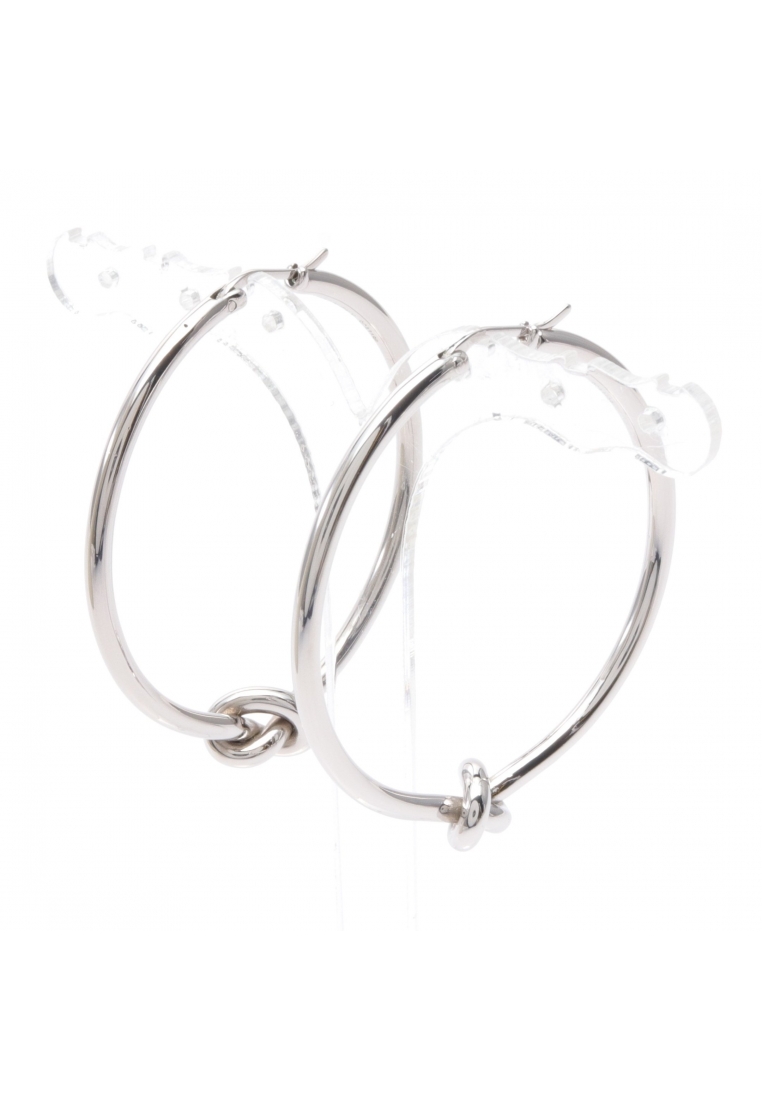 二奢 Pre-loved Celine knot Large earrings Silver