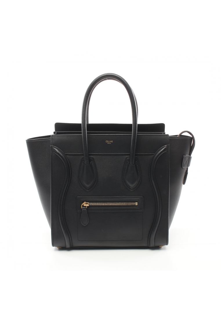 二奢 Pre-loved Celine MICRO LUGGAGE luggage micro Handbag leather black