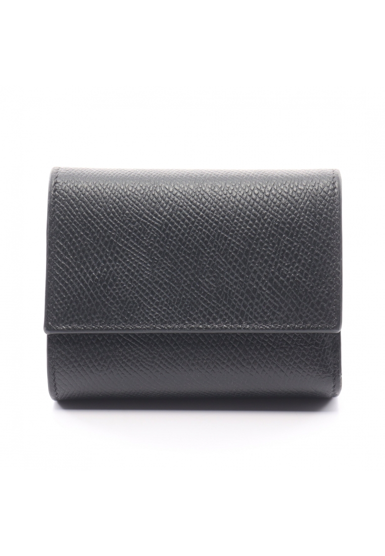 Celine 二奢 Pre-loved CELINE Small trifold wallet trifold long wallet leather black