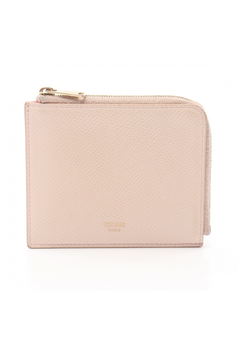 二奢 Pre-loved Celine coin purse leather Light pink logo