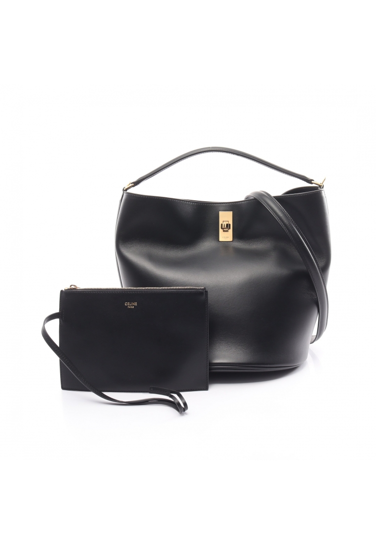 二奢 Pre-loved Celine Bucket 16 Handbag leather black 2WAY