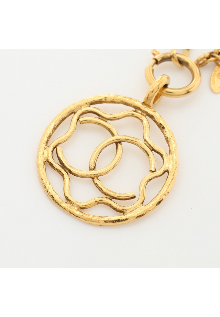 二奢 Pre-loved Chanel coco mark necklace GP gold vintage