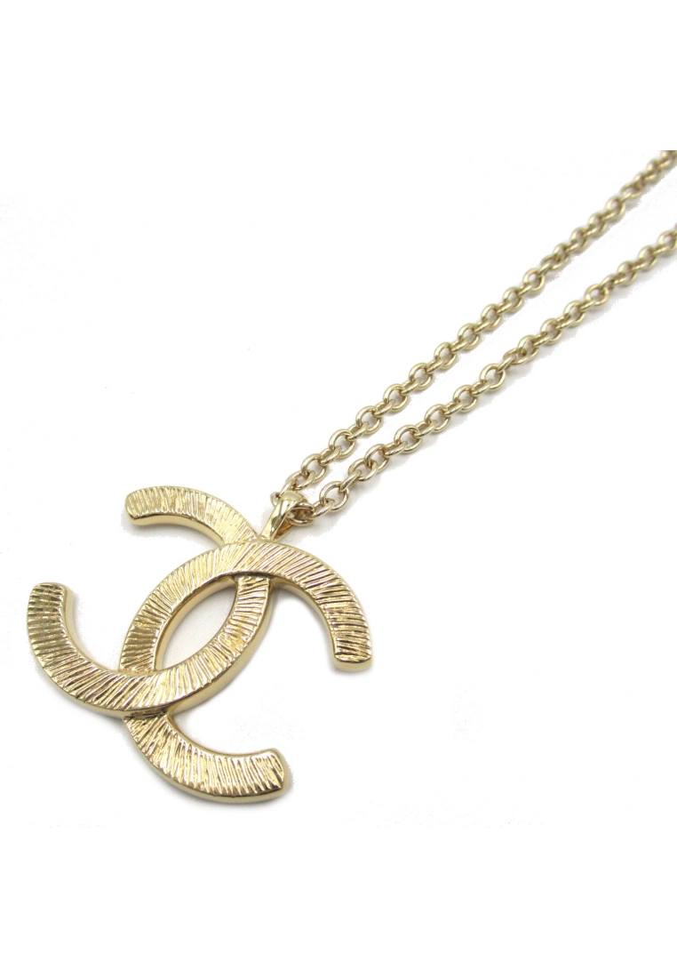 二奢 Pre-loved Chanel coco mark long necklace necklace GP(gold plated) gold