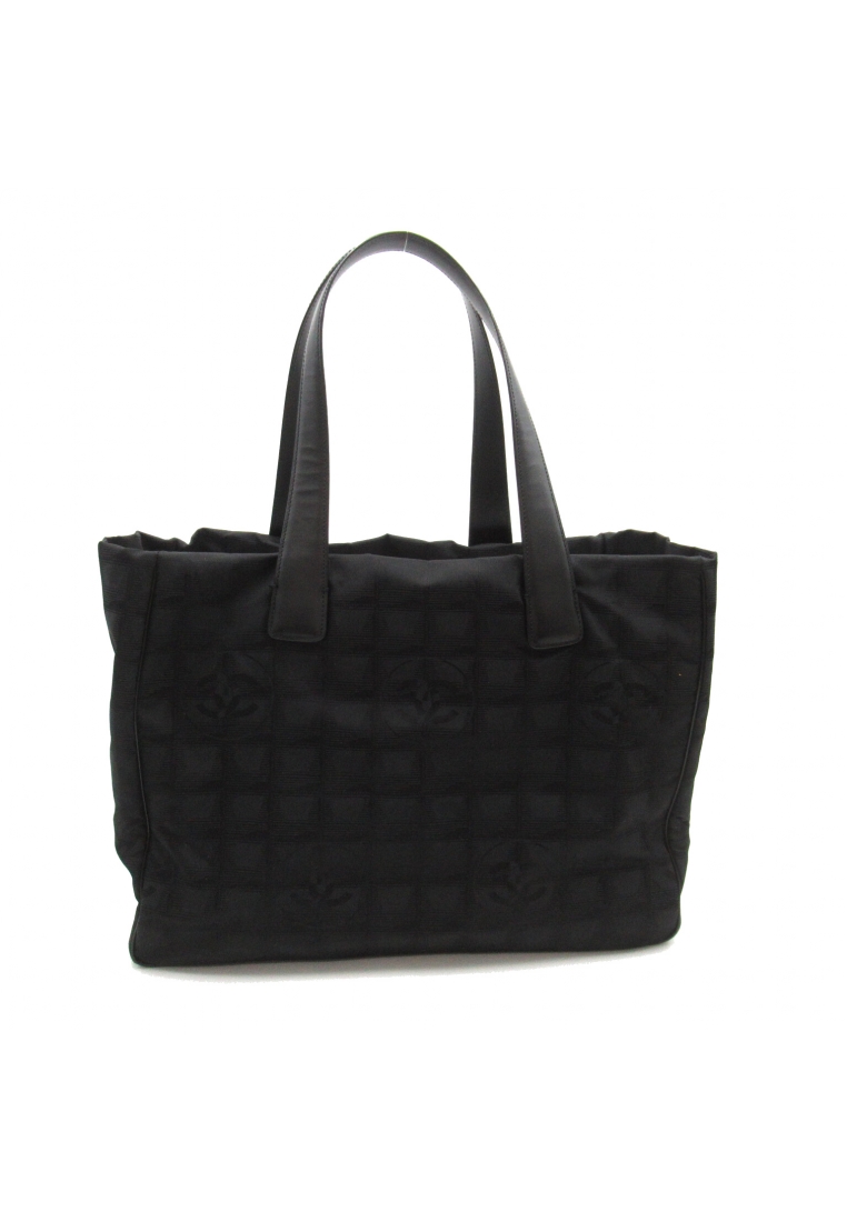 二奢 Pre-loved Chanel New Travel Line Tote MM Handbag tote bag Nylon black